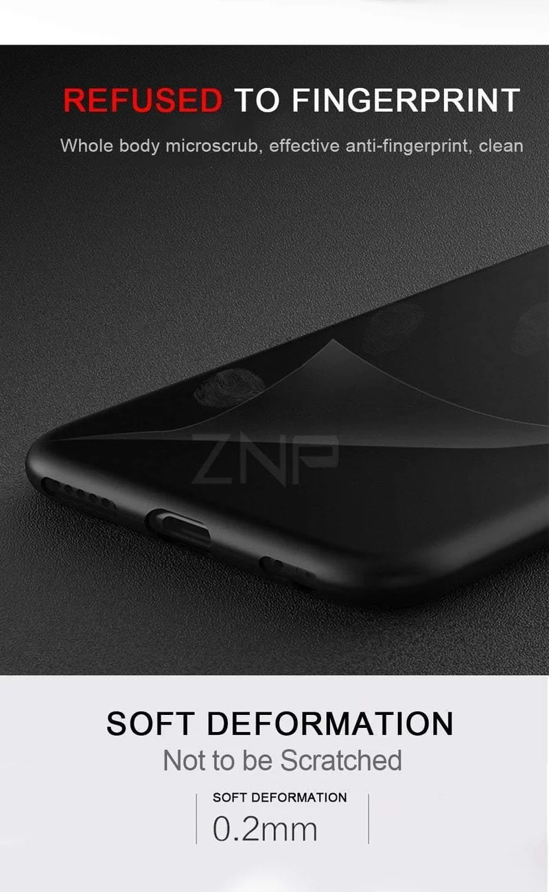 ZNP Ultra Thin Silicone Phone Case For Xiaomi Redmi Note 5 5A Redmi 5 Plus S2 Matte Cover Case For Redmi 4X 5A 6A 6 Pro S2 Case