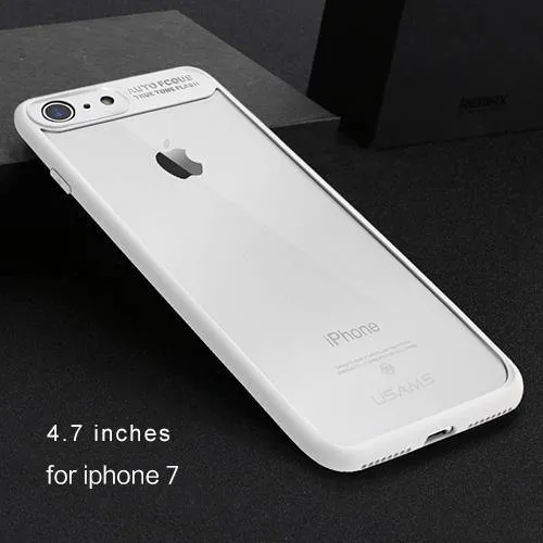 Back Case For iPhone X Case for iPhone 8 8P 7 7P 6 6S 6P 6S Plus USAMS Full Protective Phone Back Cover for iPhone Coque Fundas