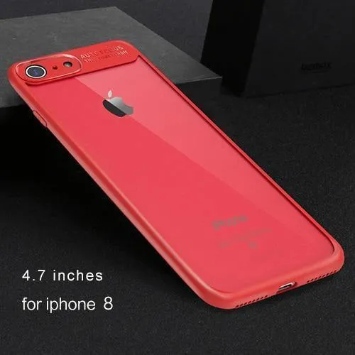 Back Case For iPhone X Case for iPhone 8 8P 7 7P 6 6S 6P 6S Plus USAMS Full Protective Phone Back Cover for iPhone Coque Fundas