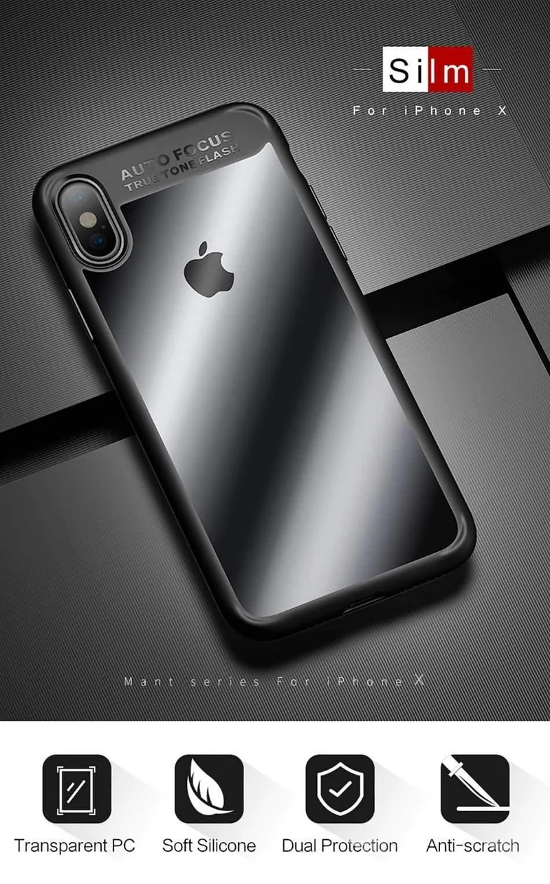 Back Case For iPhone X Case for iPhone 8 8P 7 7P 6 6S 6P 6S Plus USAMS Full Protective Phone Back Cover for iPhone Coque Fundas