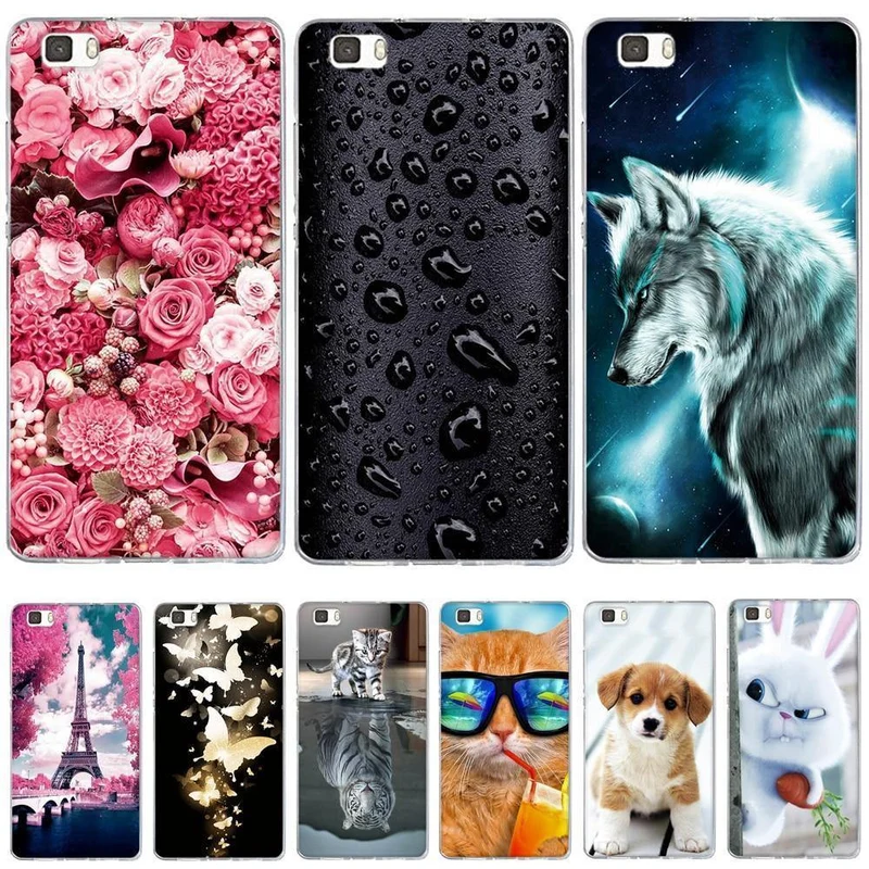 Case For Coque Huawei P8 Lite Case Cover Silicone For Capas Huawei P8 Lite 2016 ALE-L21 Case Funda For Huawei P8 Lite 2015 Cover