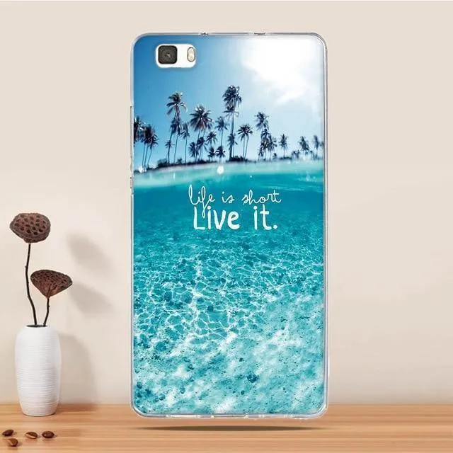 Case For Coque Huawei P8 Lite Case Cover Silicone For Capas Huawei P8 Lite 2016 ALE-L21 Case Funda For Huawei P8 Lite 2015 Cover