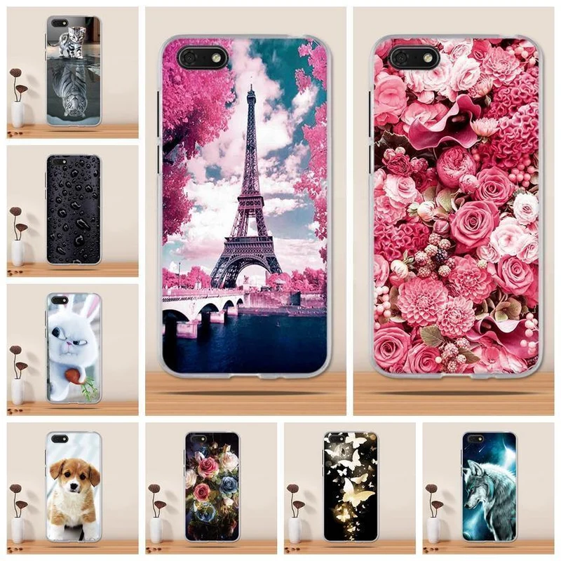 For Huawei Y5 2018 Case Cover Silicone TPU 3D Printing Funda for Huawei Y5 Prime 2018 / Honor Play 7 / Honor 7s Case Cover Coque