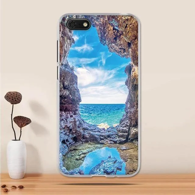 For Huawei Y5 2018 Case Cover Silicone TPU 3D Printing Funda for Huawei Y5 Prime 2018 / Honor Play 7 / Honor 7s Case Cover Coque