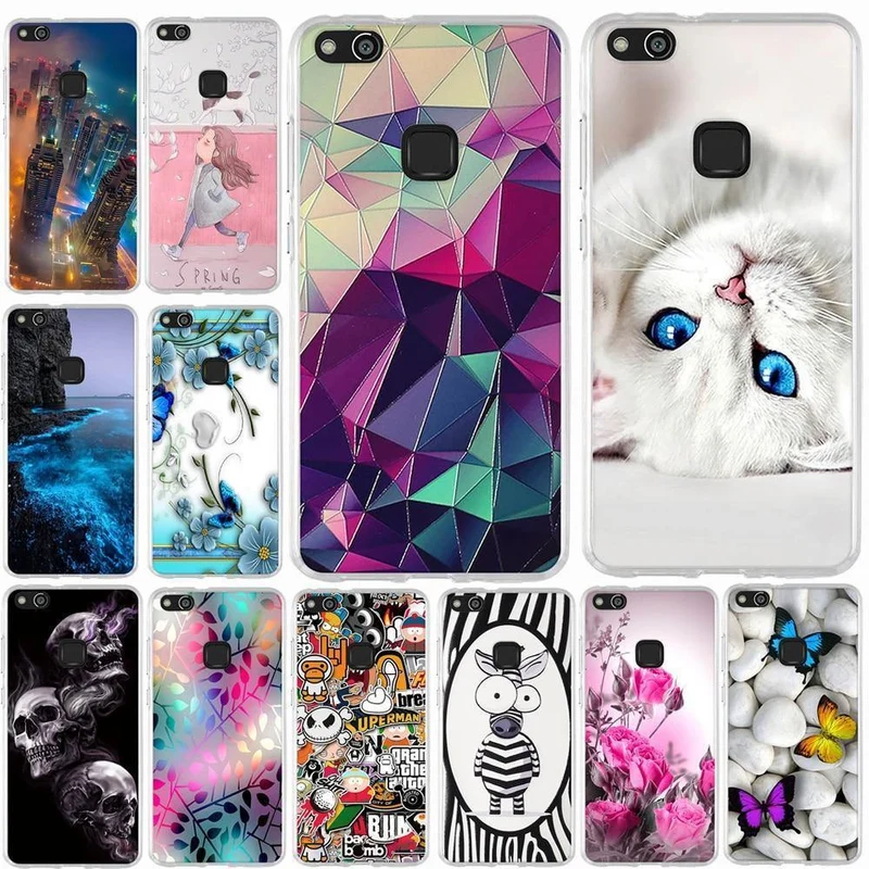Case For Huawei P10 Lite Case Cover 3D Pattern Silicone for huawei P10 lite Case Soft TPU cover For huawei P10lite 5.2"Phone bag