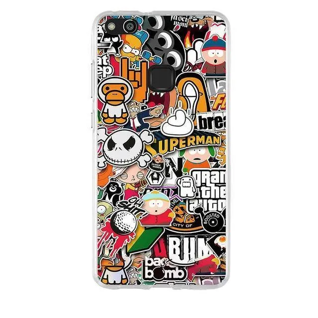 Case For Huawei P10 Lite Case Cover 3D Pattern Silicone for huawei P10 lite Case Soft TPU cover For huawei P10lite 5.2"Phone bag