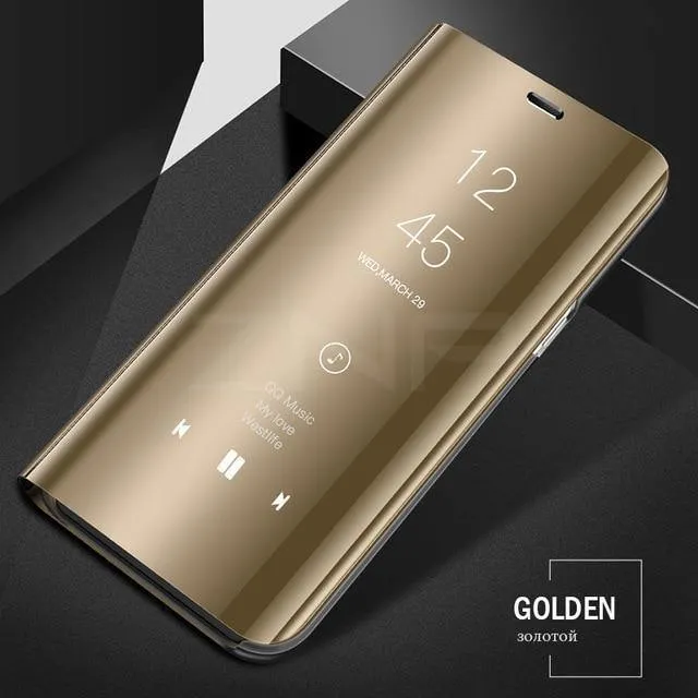 ZNP Smart Mirror Flip-Telefonhülle für Samsung Galaxy S9 S8 S7 S6 Edge Plus A3 A5 A7 J3 J5 J7 2017 Standabdeckung für Note 8 A8-Hüllen