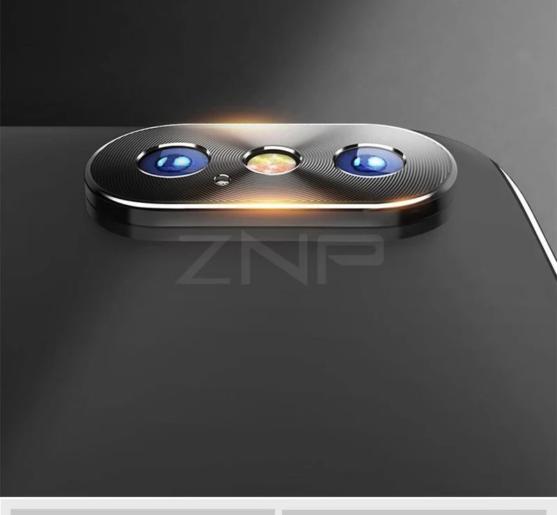 ZNP Volle Abdeckung Telefon Kamera Schutz Film Für iPhone X XS Max XR Telefon Kamera Displayschutzfolie Fall Für iPhone 7 8 Plus