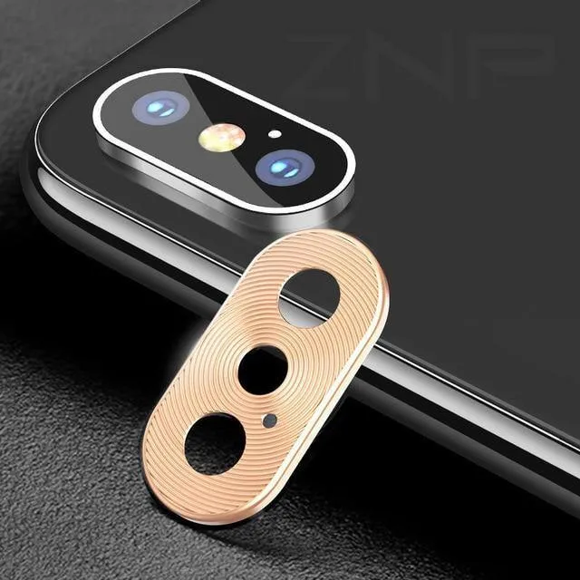 ZNP Volle Abdeckung Telefon Kamera Schutz Film Für iPhone X XS Max XR Telefon Kamera Displayschutzfolie Fall Für iPhone 7 8 Plus