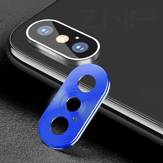 ZNP Volle Abdeckung Telefon Kamera Schutz Film Für iPhone X XS Max XR Telefon Kamera Displayschutzfolie Fall Für iPhone 7 8 Plus