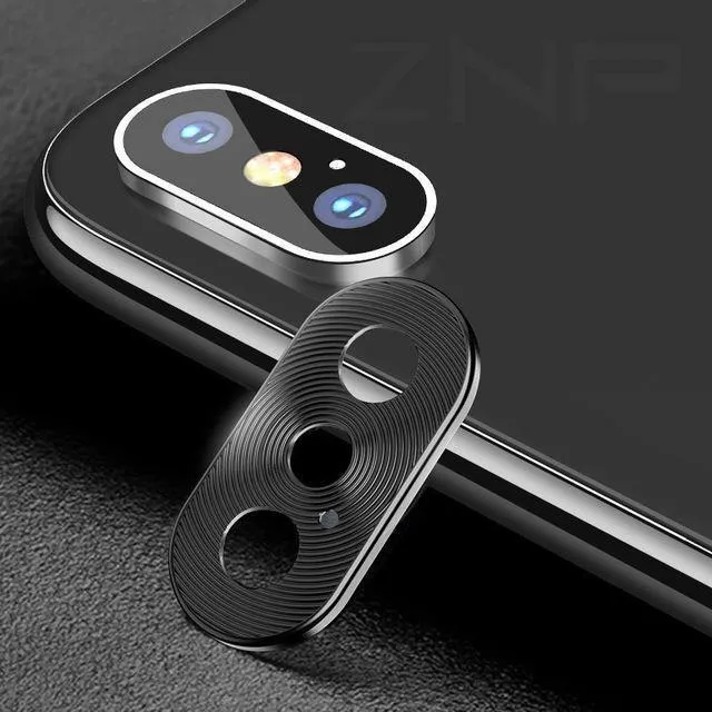 ZNP Volle Abdeckung Telefon Kamera Schutz Film Für iPhone X XS Max XR Telefon Kamera Displayschutzfolie Fall Für iPhone 7 8 Plus