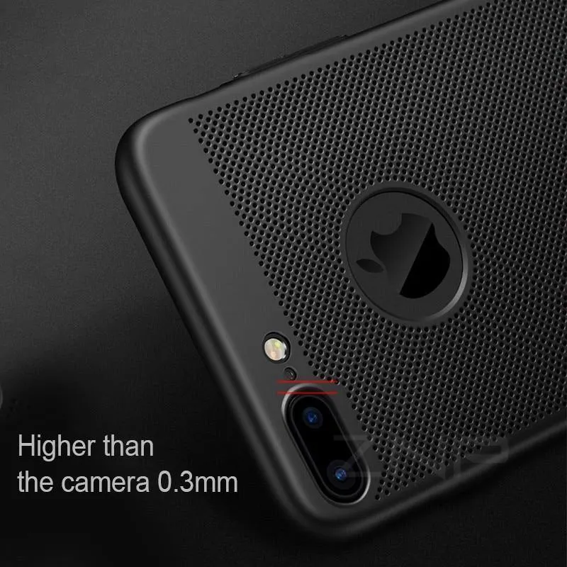 ZNP wärmeableitung Telefon Fall Für iPhone 7 8 Plus Fällen Volle Abdeckung Für iPhone 8 7 Plus 7Plus Abdeckung hart Zurück PC Schützen Shell