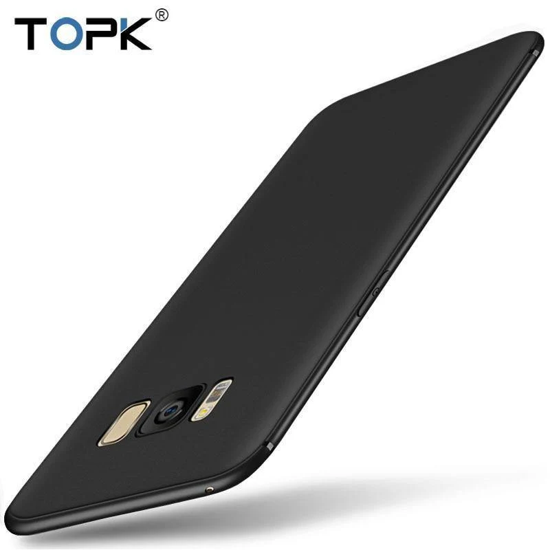 TOPK Ultradünne, hautfreundliche, weiche und schlanke TPU-Telefonhülle für Samsung Galaxy S9 S8 Plus S7 Edge Note 8 Note 9