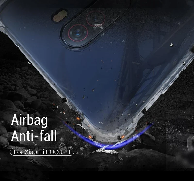 PZOZ Für Xiaomi Pocophone F1 Fall Stoßfest Telefon Schutz Shell Abdeckung TPU Soft Clear Schutz Tasche Für Xiaomi F1 PocophoneF1