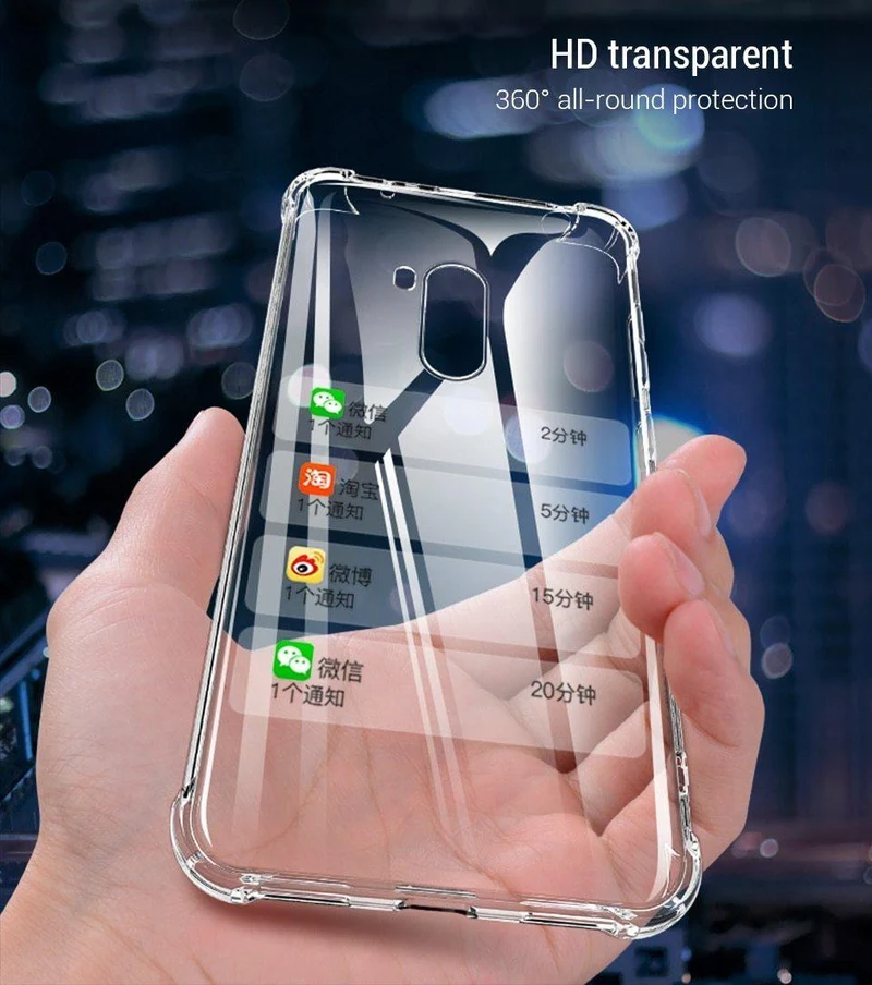 PZOZ Für Xiaomi Pocophone F1 Fall Stoßfest Telefon Schutz Shell Abdeckung TPU Soft Clear Schutz Tasche Für Xiaomi F1 PocophoneF1