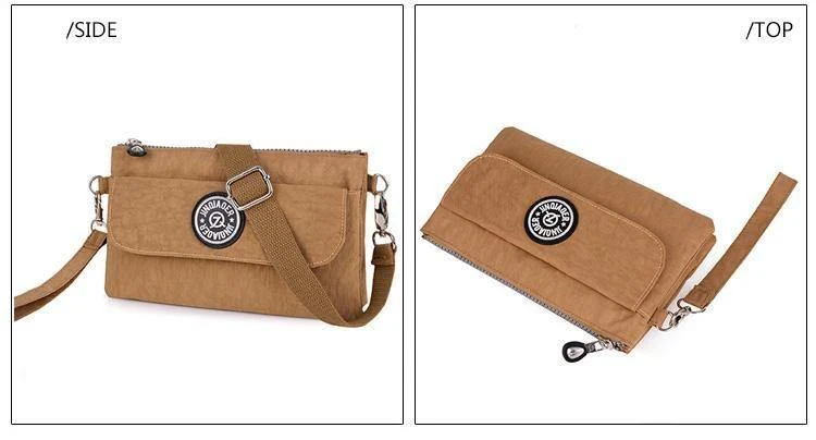 Damen Messenger Bags Wasserdichte Nylon Tageskupplung Geldbörse Lässig Kleine Umhängetasche Für Mädchen Weibliche Tote Handtaschen Armband Bolsa