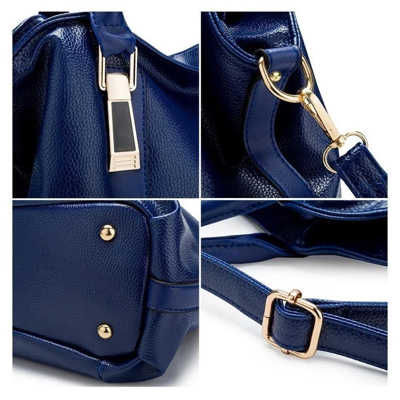Damen Handtaschen Qualität Damen Hobos Einzel Umhängetaschen Vintage Solid Multi-pocket Ladies Totes Taschen Sac