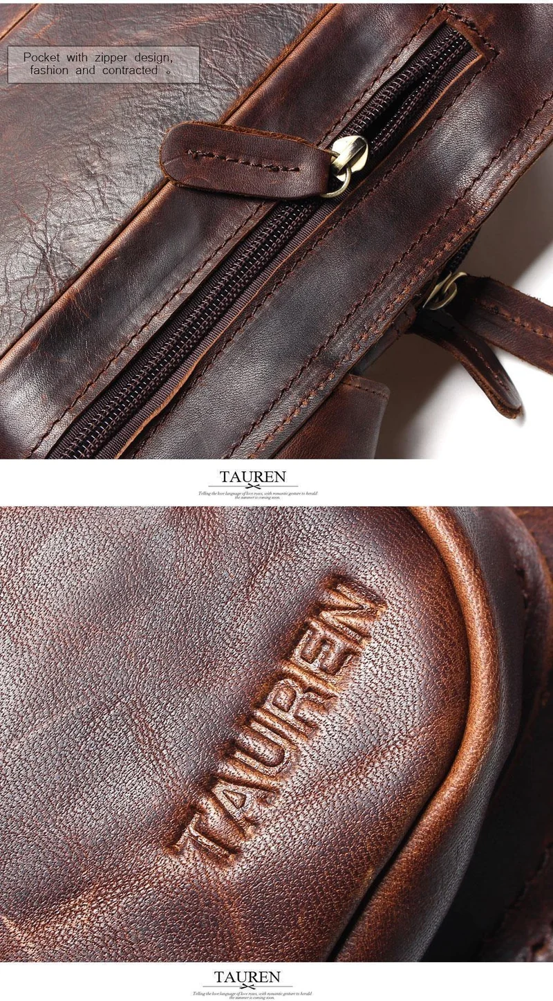 Vintage Casual Crazy Horse Leder Echtes Rindsleder Männer Brust Tasche Kleine Messenger Taschen Für Mann Schulter Taschen