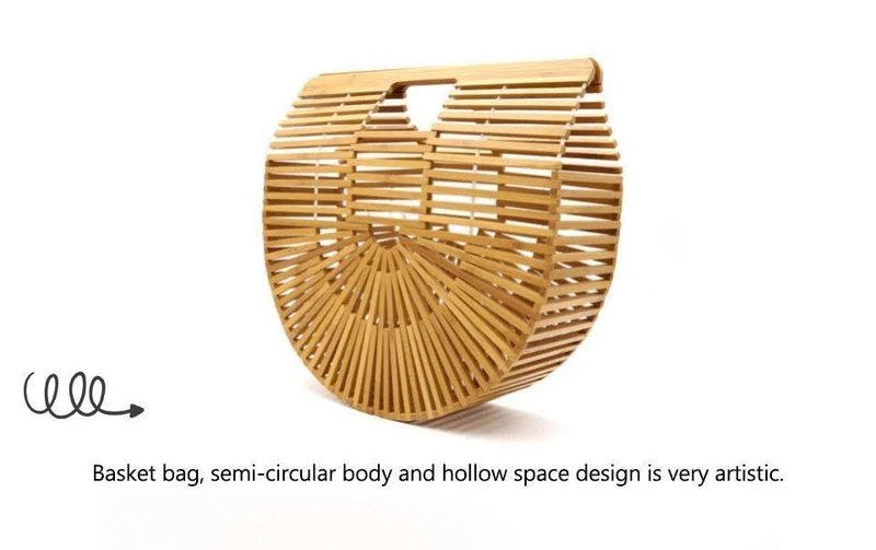 Reise-/Urlaubstasche, Bambus-Handtasche für Damen, Damen-Handtasche, handgefertigt, gewebte Stroh-Strandtasche, Sommer-Damen-Geldbörse