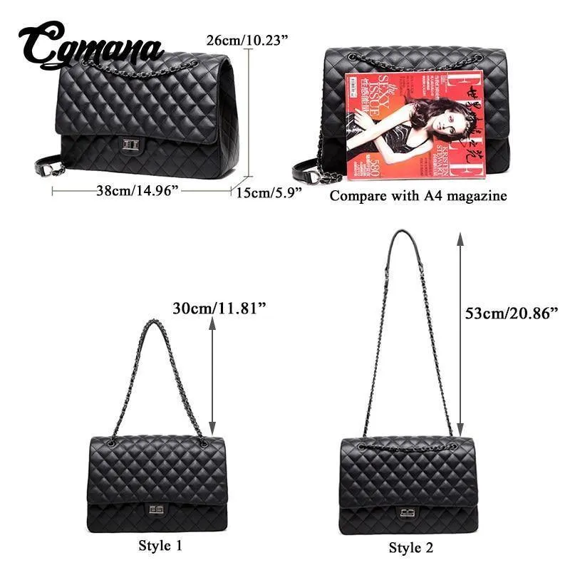 Große Kapazität Tasche Große Umhängetasche Frauen Reisetaschen Leder Pu Stepp Tasche Weibliche Luxus Handtaschen Bolsa Feminina
