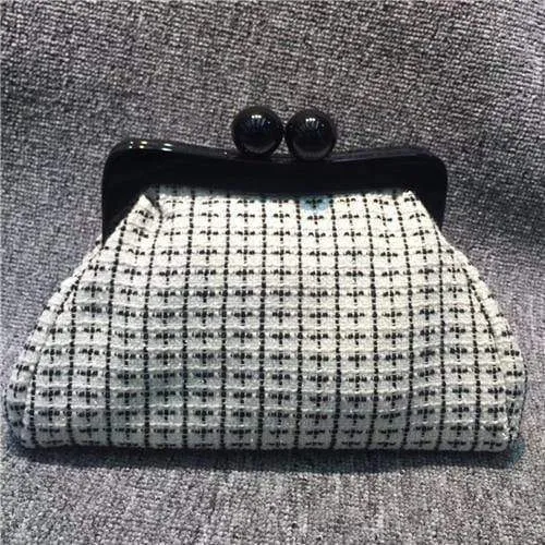 Handtaschen-Schultertaschen-Clip, Abendkupplungen, Acryl-Clip, Umhängetasche, Reißverschluss und Haspe, Einkaufstasche, Kette, Party, Hochzeit