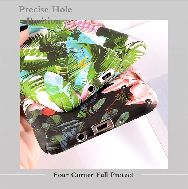 USLION Flower Phone Case for Samsung Galaxy S9 S8 Plus S7 Edge Note 9 8 A8 A6 A7 A5 A3 J7 J5 J3 J2 Prime Cover Hard PC Cases