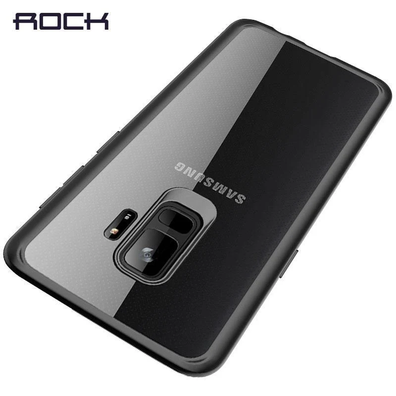 ROCK Slim Transparent Case for Galaxy S9 S9 Plus,Premium TPU+PC Anti-knock Phone Case for Samsung Galaxy S9 S9+