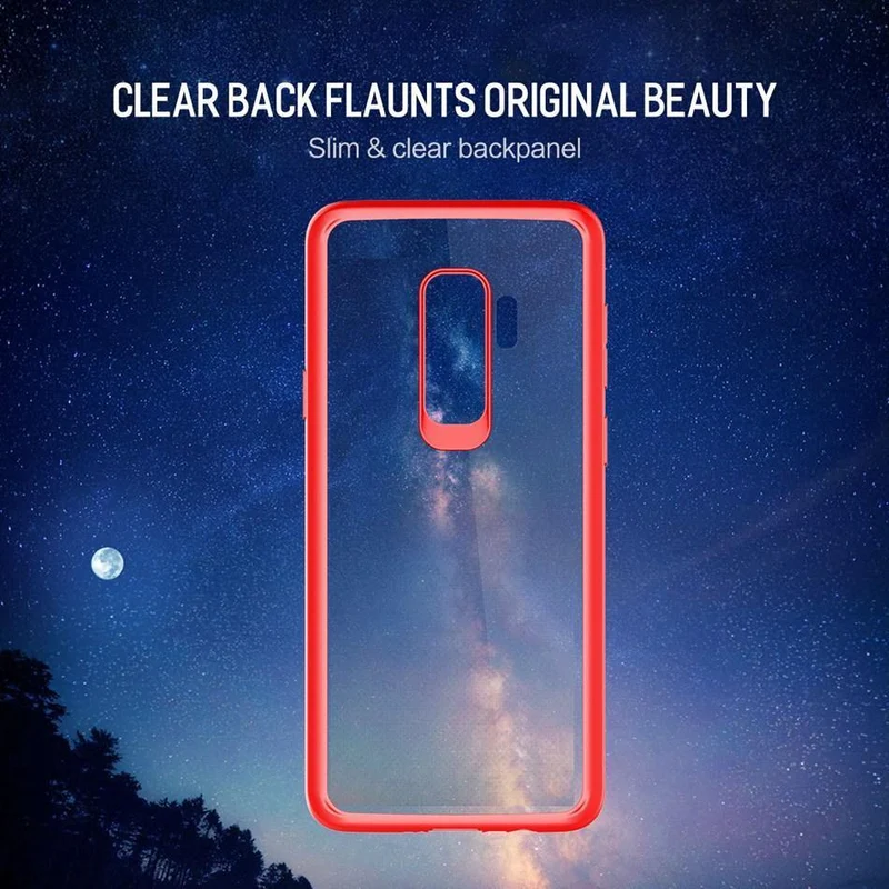 ROCK Slim Transparent Case for Galaxy S9 S9 Plus,Premium TPU+PC Anti-knock Phone Case for Samsung Galaxy S9 S9+