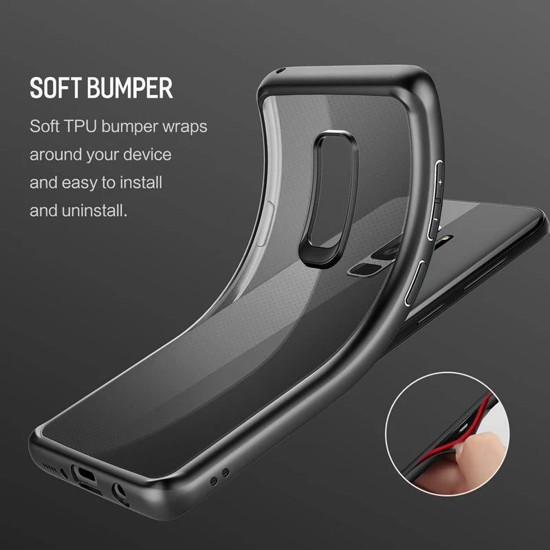 ROCK Slim Transparent Case for Galaxy S9 S9 Plus,Premium TPU+PC Anti-knock Phone Case for Samsung Galaxy S9 S9+