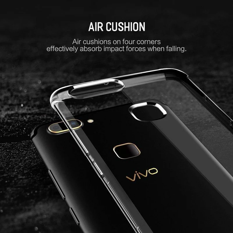 Heavy Duty Protection Silicone Case For Vivo X20, ROCK Anti Knock Phone Case for Vivo X20 TPU Cover Case For Vivo X20