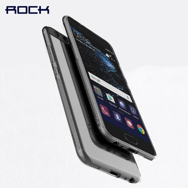 ROCK Ace Series Silicone Phone Case for Huawei P10 P10 plus, Transparent TPU Slim Back case cover for Huawei P10/p10 plus