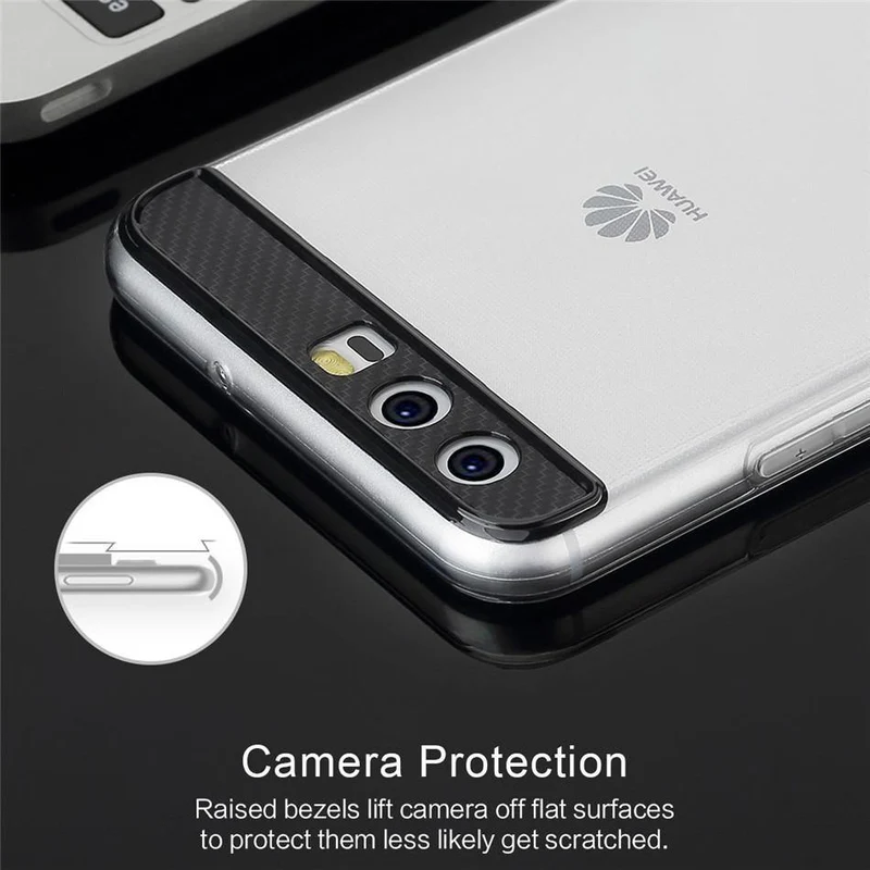 ROCK Ace Series Silicone Phone Case for Huawei P10 P10 plus, Transparent TPU Slim Back case cover for Huawei P10/p10 plus
