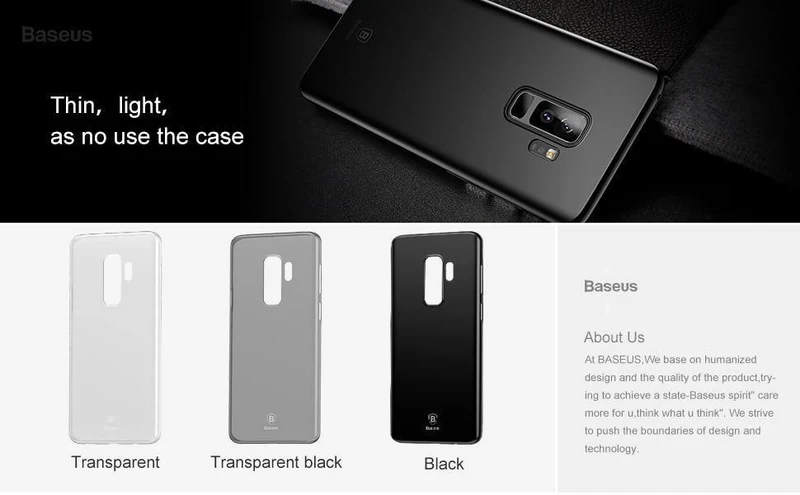 Baseus Super Super Thin Handyhülle für Samsung Galaxy S9 S9+ Ultra Slim Hülle für Samsung S9 Plus Coque