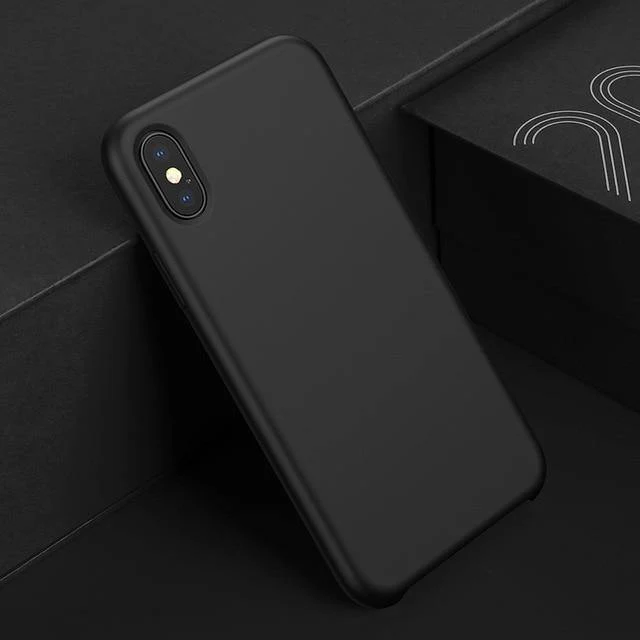 Baseus Luxus Flüssigsilikonhülle für iPhone Xs Max Glatte Candy-Farben-Silikonhülle für iPhone Xs Xs Max XR Coque-Telefonabdeckung