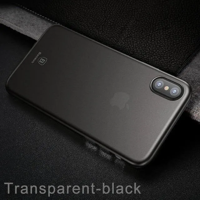 Baseus Luxury Simple Phone Case für iPhone X Glatte Matte PP Case für iPhone X Ultra Thin Zurück Phone Cover für iPhoneX Coque