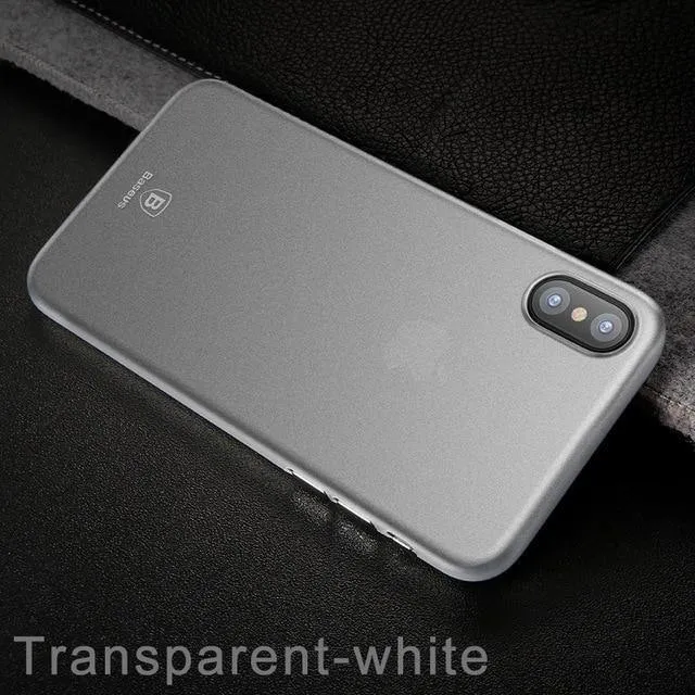 Baseus Luxury Simple Phone Case für iPhone X Glatte Matte PP Case für iPhone X Ultra Thin Zurück Phone Cover für iPhoneX Coque