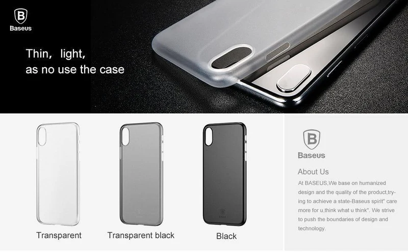 Baseus Luxury Simple Phone Case für iPhone X Glatte Matte PP Case für iPhone X Ultra Thin Zurück Phone Cover für iPhoneX Coque