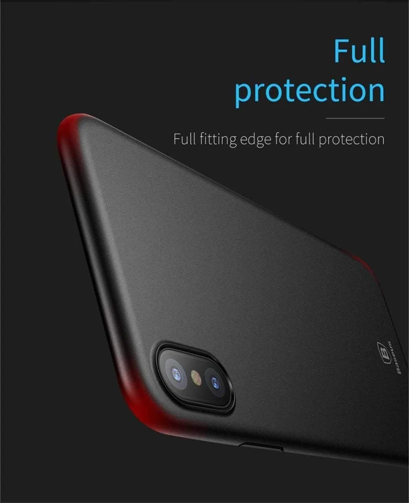 Baseus Luxury Simple Phone Case für iPhone X Glatte Matte PP Case für iPhone X Ultra Thin Zurück Phone Cover für iPhoneX Coque