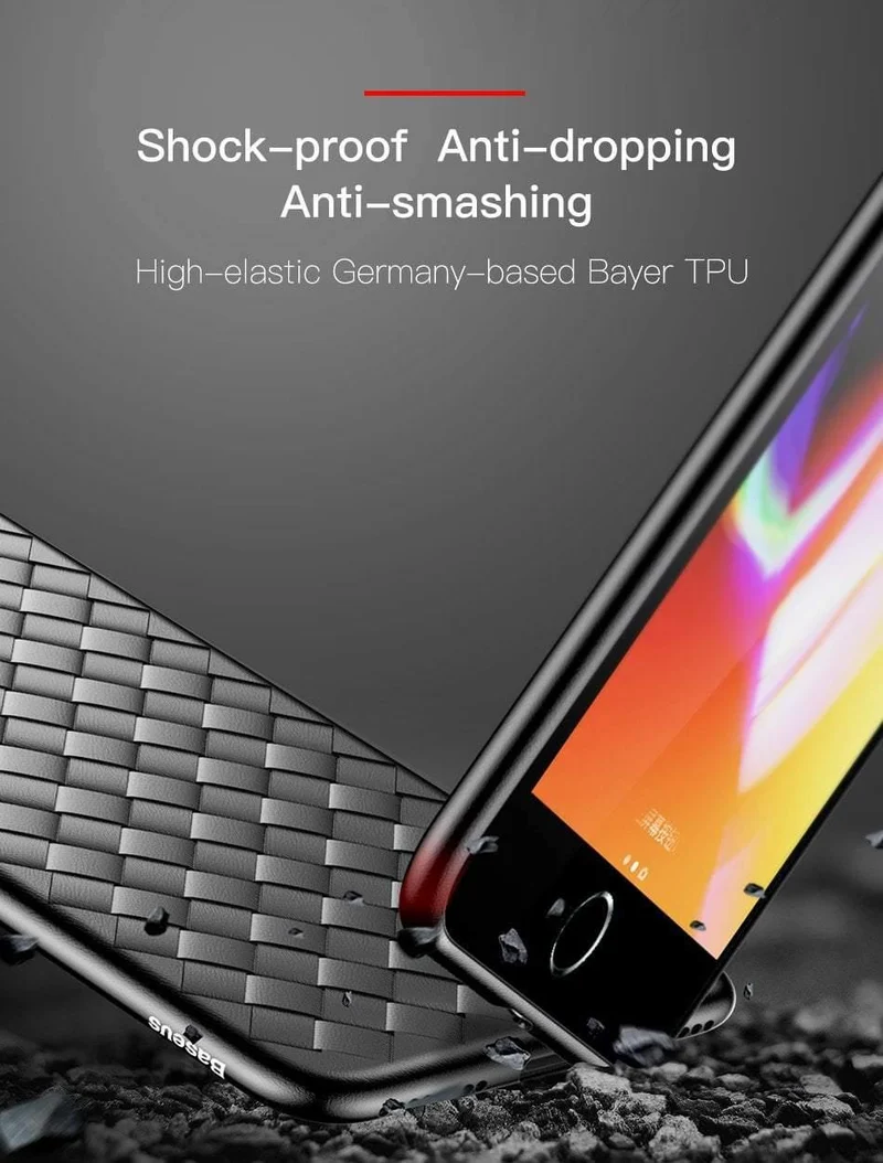 Baseus Luxus Weiche Silikonhülle Für iPhone 7 7 Plus X Fällen Ultradünne TPU Schutzhülle Für iPhone 8 8 Plus Coque Abdeckung