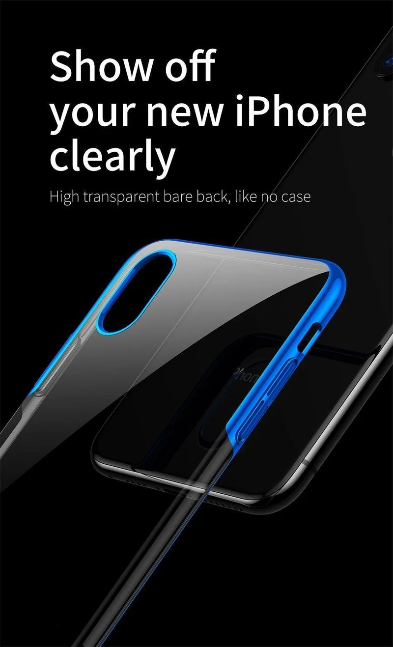 Baseus Für iPhone X Xs Fall Luxus Überzug Hartplastik Telefon Fall Für iPhone Xs XR XS Max 2018 Fällen dünne Zurück Abdeckung Coque