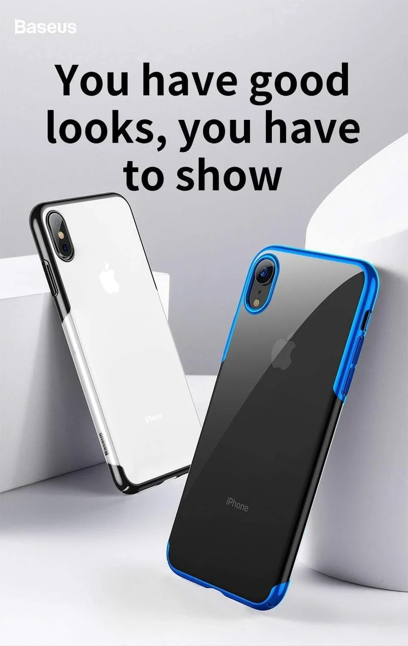 Baseus Für iPhone X Xs Fall Luxus Überzug Hartplastik Telefon Fall Für iPhone Xs XR XS Max 2018 Fällen dünne Zurück Abdeckung Coque