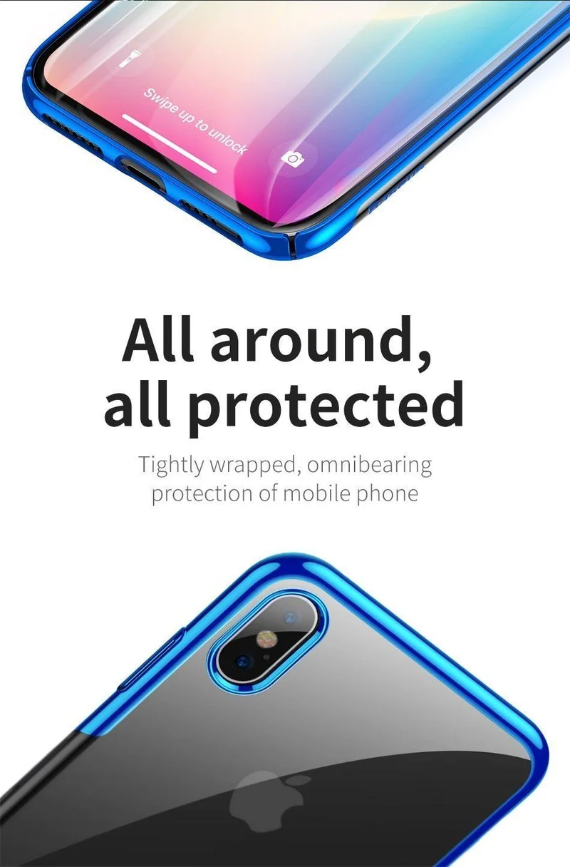 Baseus Für iPhone X Xs Fall Luxus Überzug Hartplastik Telefon Fall Für iPhone Xs XR XS Max 2018 Fällen dünne Zurück Abdeckung Coque