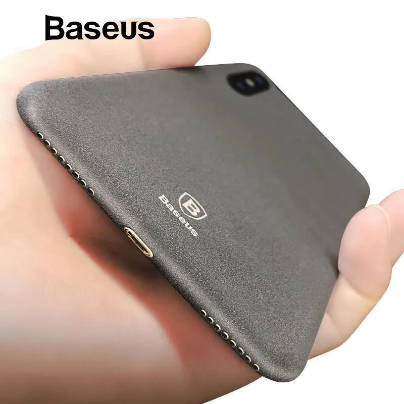 Baseus Ultra Thin Hartplastik Hülle für iPhone X Luxus Retro Rocky Pattern Hülle für iPhone X Coque Funda