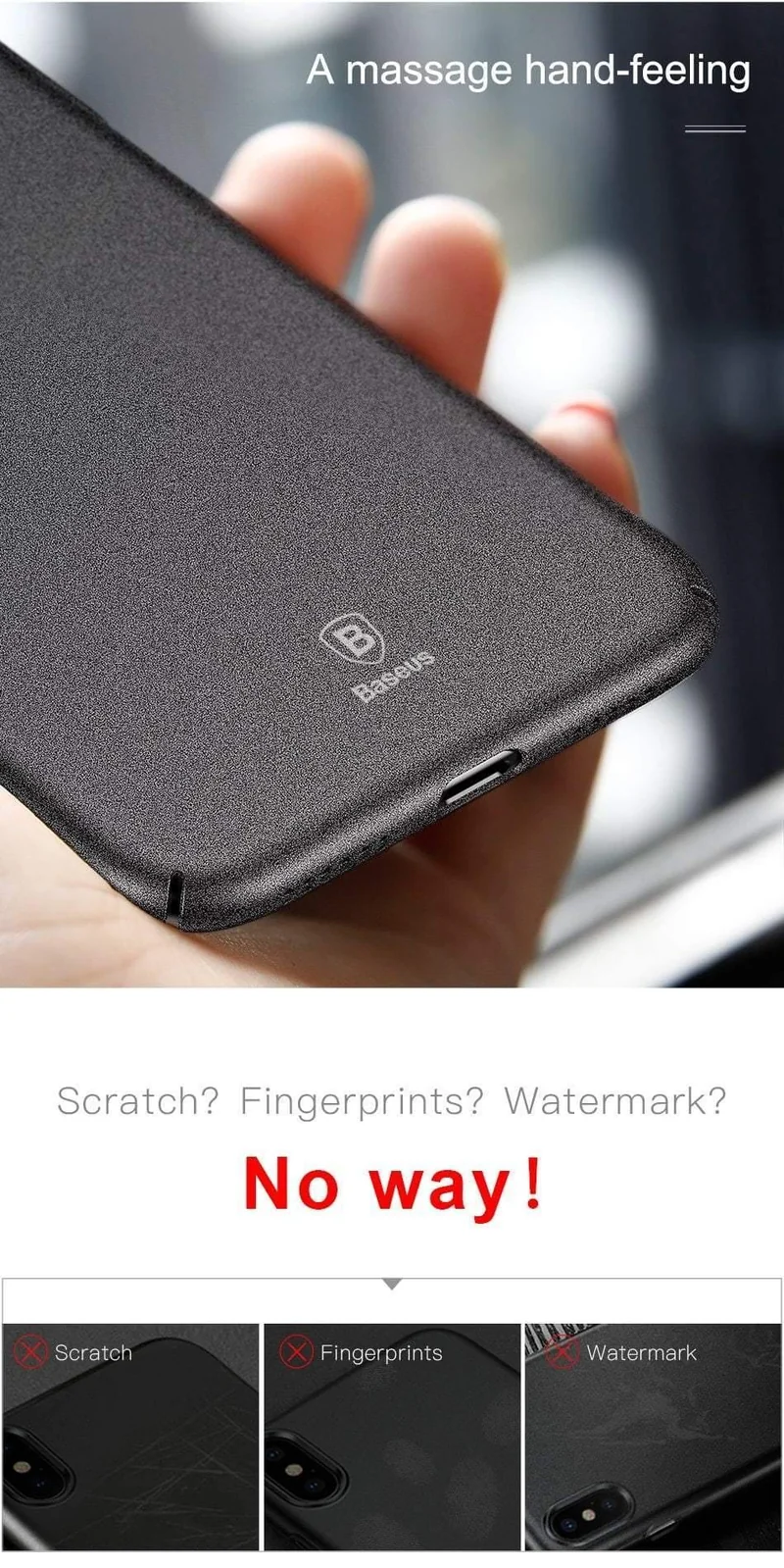 Baseus Ultra Thin Hartplastik Hülle für iPhone X Luxus Retro Rocky Pattern Hülle für iPhone X Coque Funda