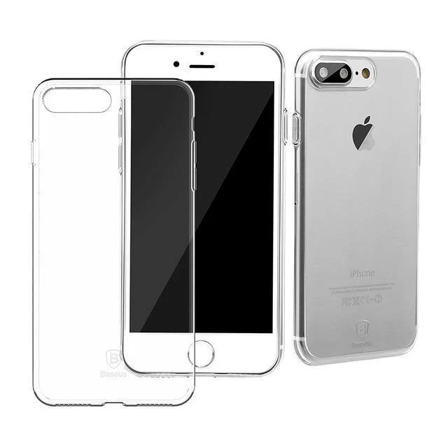 Baseus Ultradünne Hülle für iPhone 7, modische weiche Silikonhülle für iPhone 7, 7 Plus, Schutzhülle, klare Rückseite