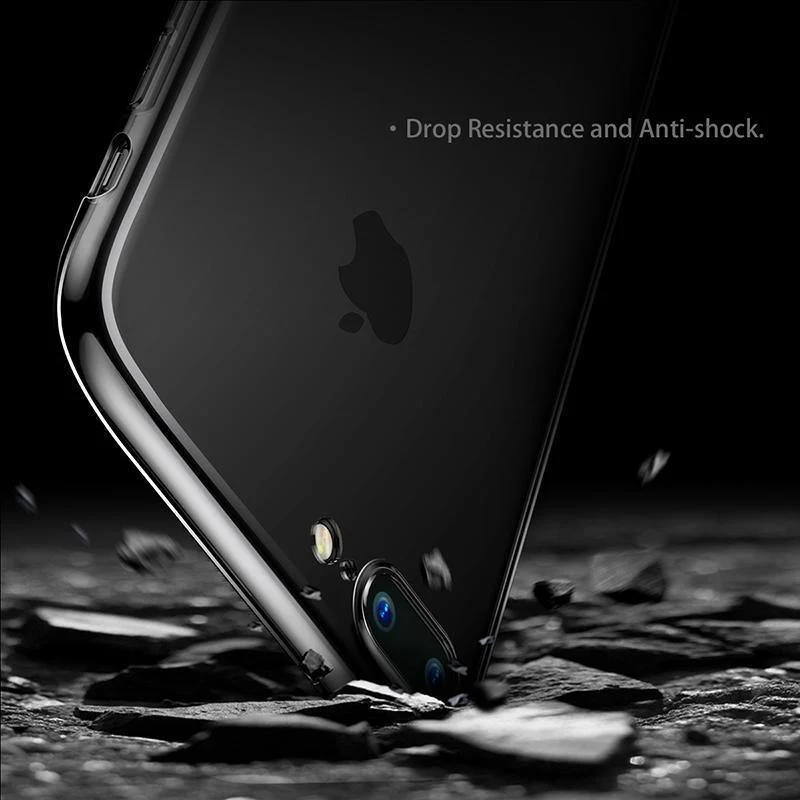 Baseus Ultradünne Hülle für iPhone 7, modische weiche Silikonhülle für iPhone 7, 7 Plus, Schutzhülle, klare Rückseite