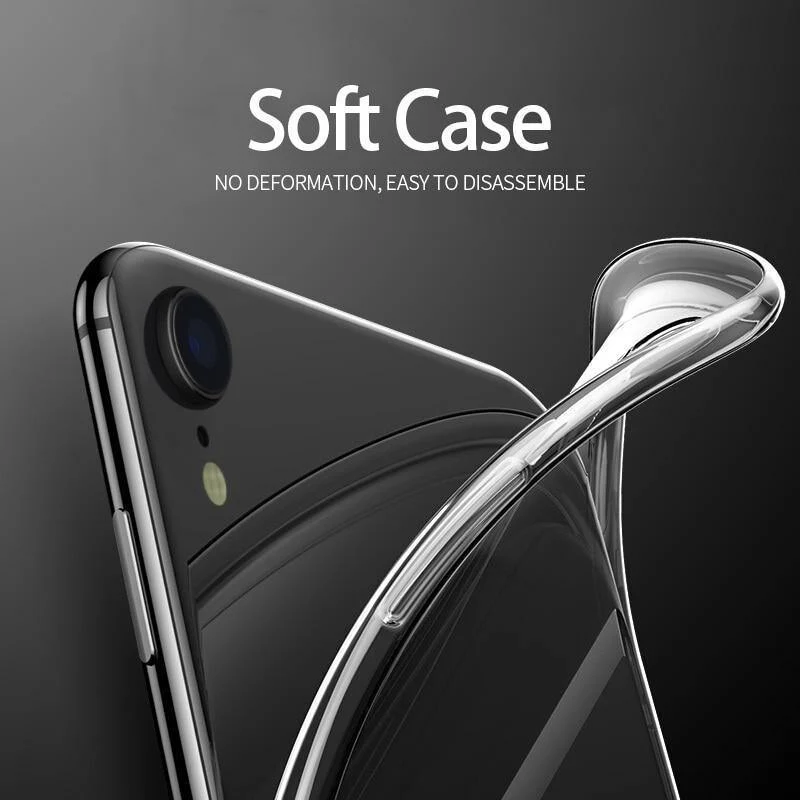 H & A Ultra Dünne Transparente Fall Für Apple iPhone X XS Max XR Fällen Klar Weiche TPU Abdeckung Für iPhone XR XS Max Telefon Fall Capa
