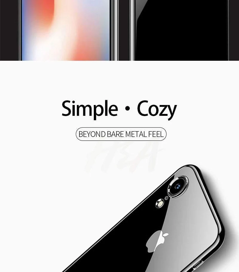 H & A Ultra Dünne Transparente Fall Für Apple iPhone X XS Max XR Fällen Klar Weiche TPU Abdeckung Für iPhone XR XS Max Telefon Fall Capa