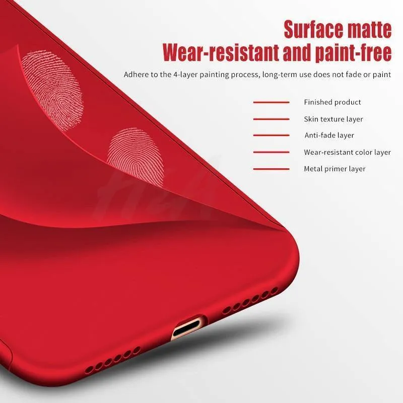 H&A Luxus 360 Grad Vollschutz Handyhülle für Huawei P20 Lite P20 Pro Displayschutzfolie Handyhülle P20 Lite P20 Pro Hülle Glas