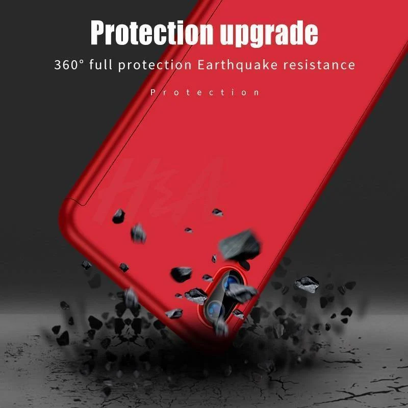 H&A Luxus 360 Grad Vollschutz Handyhülle für Huawei P20 Lite P20 Pro Displayschutzfolie Handyhülle P20 Lite P20 Pro Hülle Glas